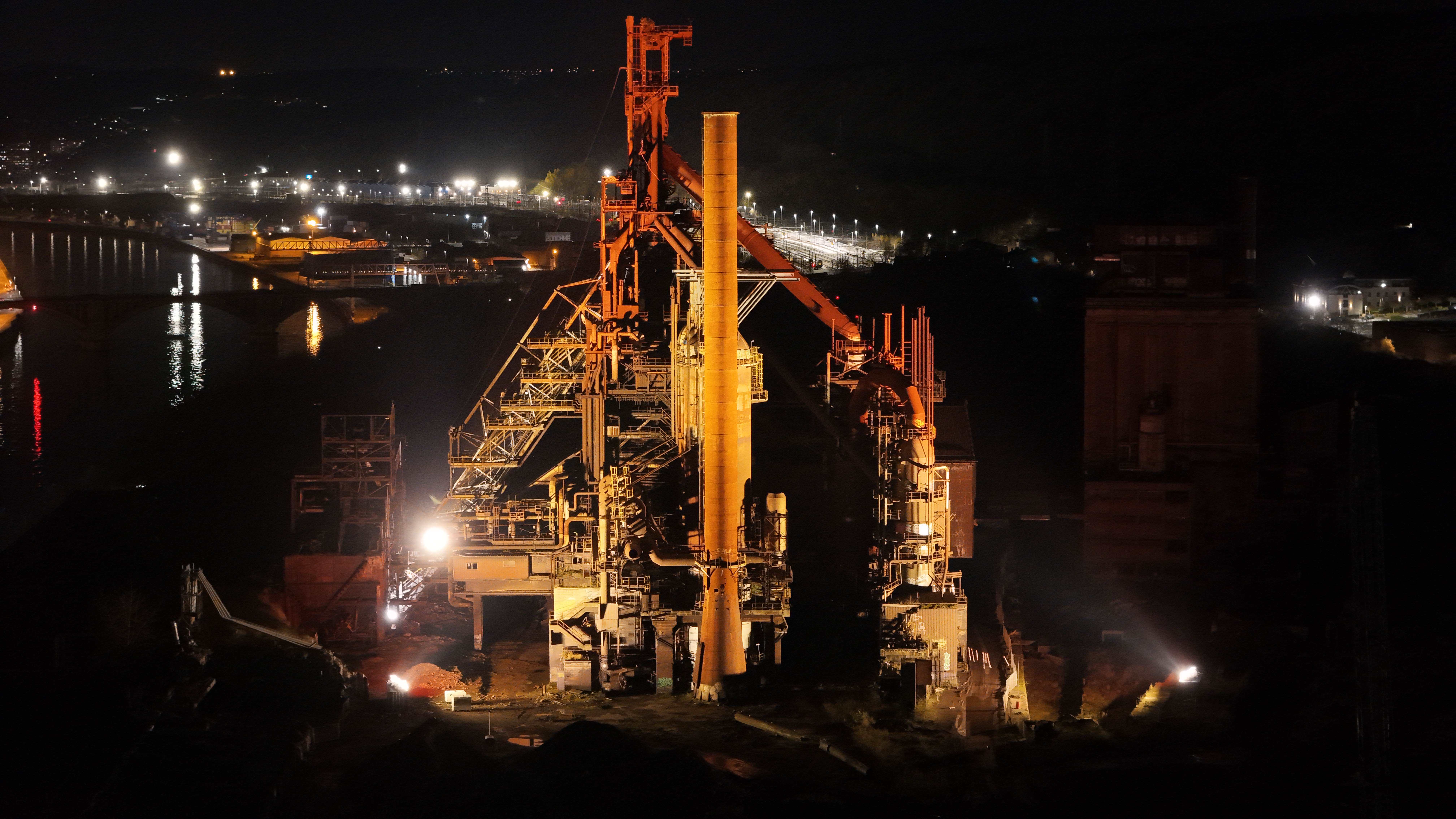 Allumage HFB — usine de Liège — captation drone